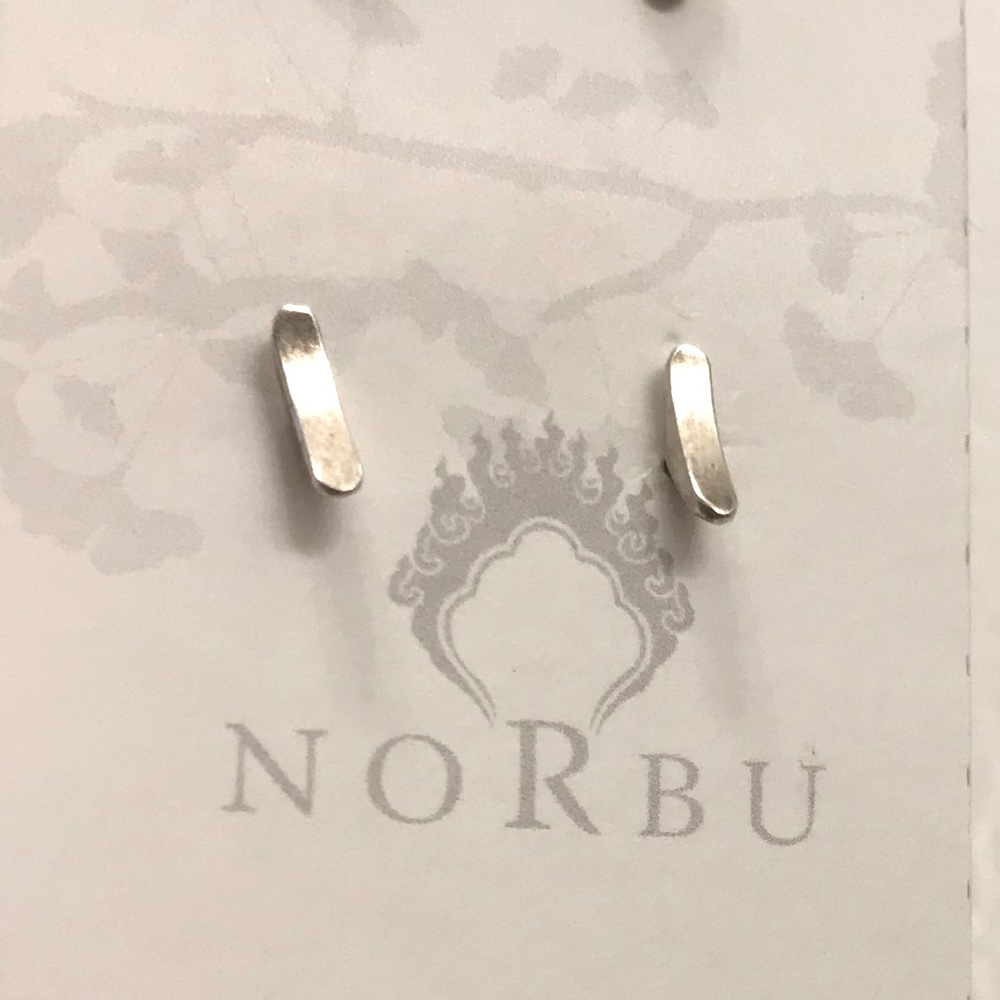 Crescent Studs - Sterling Silver